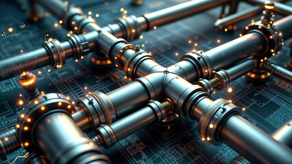 Flow of Innovation: A High-Tech Blueprint of Industrial Piping