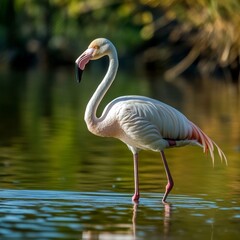 Obraz premium Colorful Greater Flamingo