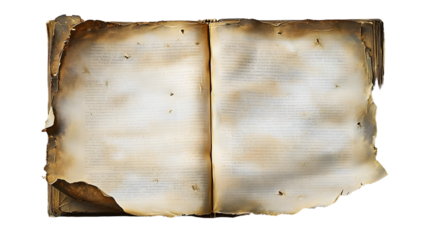 A weathered page with gentle wrinkles and faint lettering rests against a pristine backdrop, conjuring memories of literary pasts.