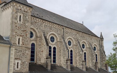 Obraz premium The blue chapel in Ploermel, France 