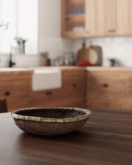 A cozy rustic kitchen corner.