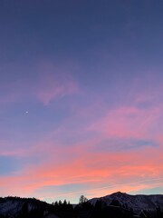 Fototapeta premium sunset in the mountains