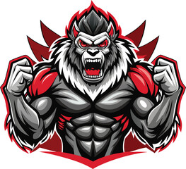 Powerful Furious Wolf Mascot Logo Design