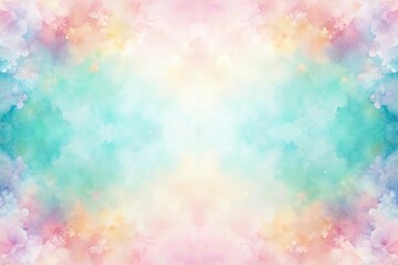 Soft and dreamy watercolor wash background in pastel colors
