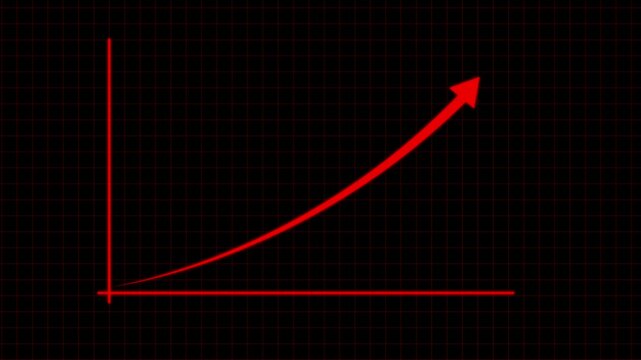 Creative Graph hand drawn arrow chart growing up. Business growth arrow and graph chart, Business line arrow, improvement, business strategy, arrow rising up