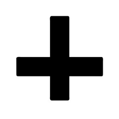 Obraz premium Symbol representing inverted cross icon