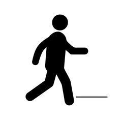 Icon representing the action of walking