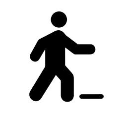 Icon representing the action of walking