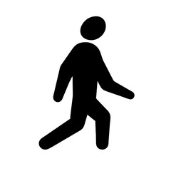 Icon representing the action of walking