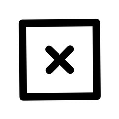 Obraz premium Icon representing close or cancel action