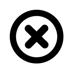 Obraz premium Icon representing close or cancel action