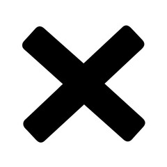 Fototapeta premium Icon representing close or cancel action
