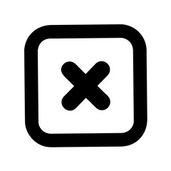 Obraz premium Icon representing close or cancel action