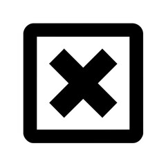 Icon representing close or cancel action
