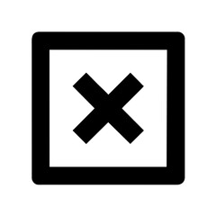 Obraz premium Icon representing close or cancel action