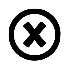 Obraz premium Icon representing close or cancel action