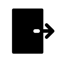  Icon indicating user logout action