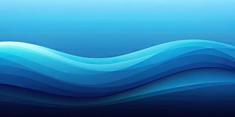 Fototapeta premium Soft blue gradient mesh wallpaper with asymmetrical wave design