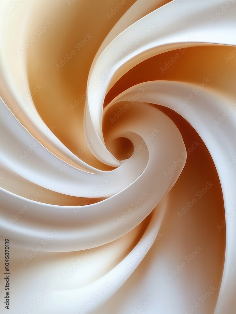 Aufkleber delicate curves and swirls mimic tea's smooth movement blend beautifully with muted natural shades, 