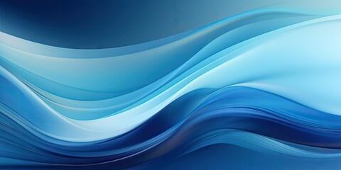 Fototapeta premium Abstract blue wave background