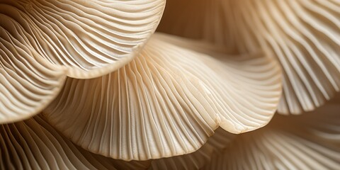 Close up of a mushroom's gills