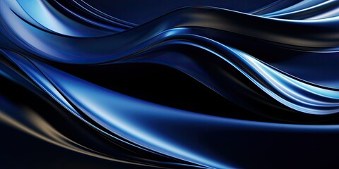 Abstract blue waves