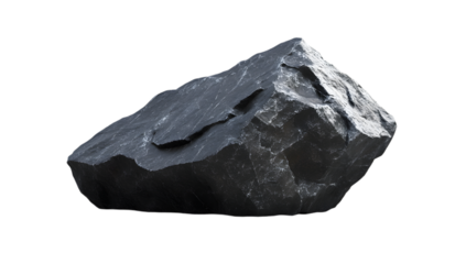 Large Rough Black Rock with Sharp Edges