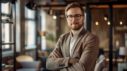 Business Portrait Conveying Expertise and Professionalism in