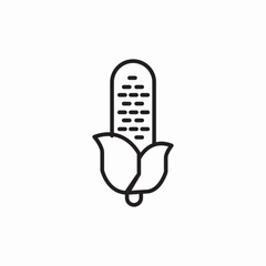 corn plant icon sign vector