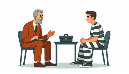 Lawyer Meeting with Prisoner.