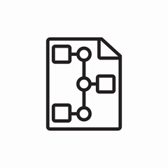 structure scheme file icon sign vector