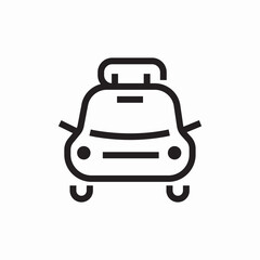 texi car icon sign vector