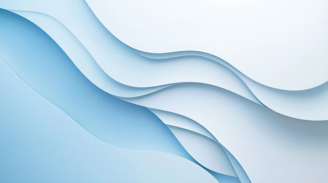 Minimalist abstract composition with overlapping paper-like layers in blue tones. Design for wallpapers and backgrounds.