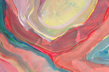 Art Oil, Acrylic brushstroke smear blot painting wall. Abstract waves texture color stain...