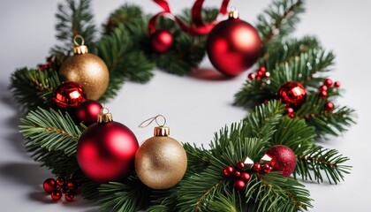 Festive Christmas wreath.