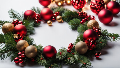 Festive Christmas wreath.