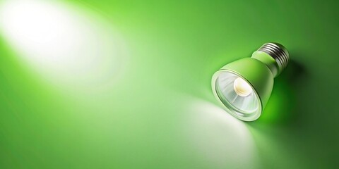 Soft green and white gradient background with high angle view