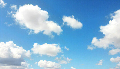 Wispy clouds in a partly cloudy sky bring subtle interest to the scene ideal for creating a versatile and serene copy space background