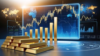 Business report chart economy investment research or audit stock financial finance management on analysis data strategy with graph accounting marketing concept