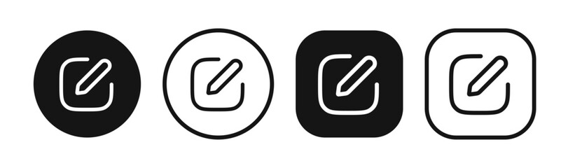 edit pen icon, create modify pen sign button, Pencil icon, sign up icon - editing text file document icons