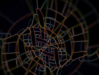 Imaginatory fractal abstract background Image