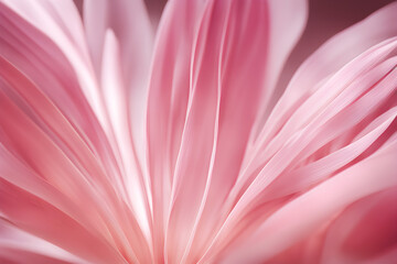Soft pink summer flower very close view & macro details, Generated by ai