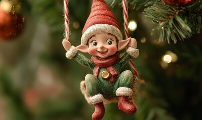 Charming Christmas elf ornaments playful characters to bring joy to your festive season