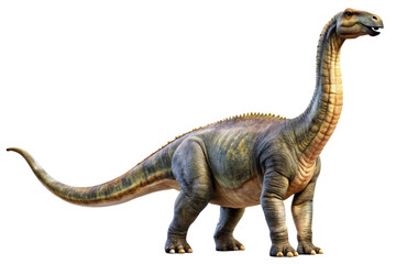 Fototapeta premium Brontosaurus dinosaur isolated. 