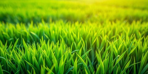 Obraz premium Green Grass Blades in Sunlight, Nature, Background, Nature Photography, Grass