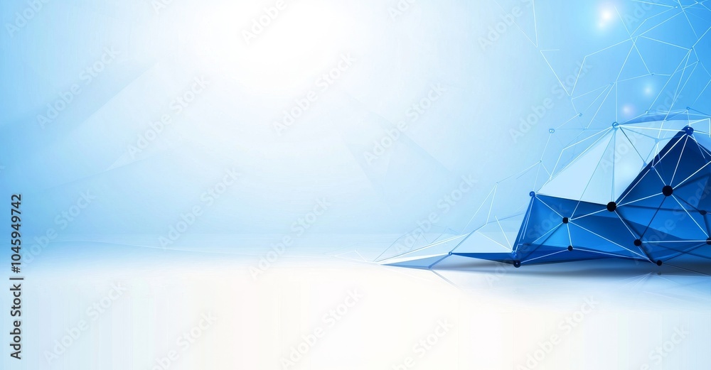 Poster graph paper background with dots and lines. network technology background with dots and lines for de