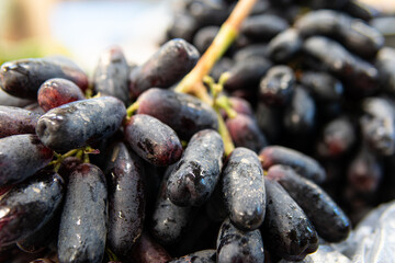 summer black natural closeup sweet agriculture market fresh wine fruit food purple healthy