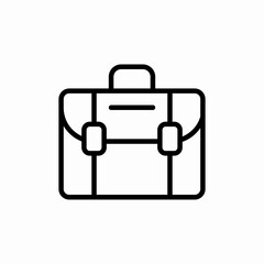 portfolio suitcase icon sign vector