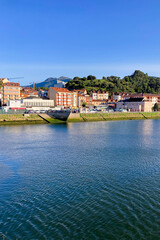 Obraz premium The beautiful seaside village in northern Spain in Ribadesella, Spain