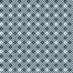 Abstract pixel art seamless fabric Background of geometric square pattern with black and white tone for wallpaper,fabric,printing and poster